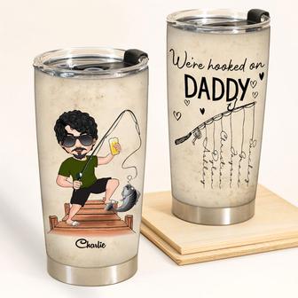 We're Hooked On Daddy Custom Tumbler - Gift for Dad - Thegiftio UK