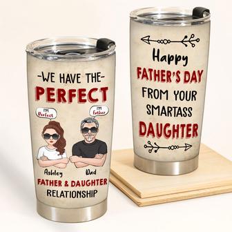 Father Daughter Relationship Custom Tumbler - Gift for Dad - Thegiftio UK