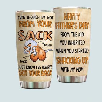 Step Dad Always Got Your Back Custom Tumbler - Gift for Dad - Thegiftio UK