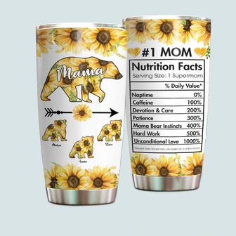 Mom Nutrition Facts Custom Tumbler - Gift for Mama Bear - Thegiftio UK
