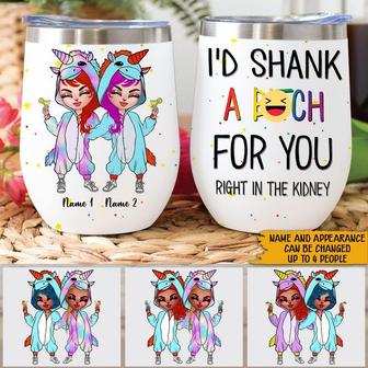 Unicorn Custom Wine Tumbler - Gift for Best Friend - Thegiftio UK