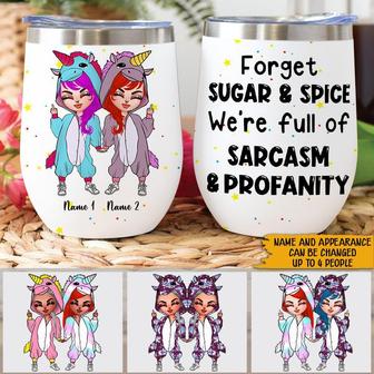 We're Full Of Sarcasm Custom Tumbler - Gift for Best Friend - Thegiftio UK