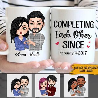 Completing Each Other Personalized Mug - Anniversary Gift - Thegiftio UK