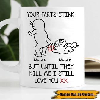 Your Farts Stink Personalized Mug - Valentine's Day Gift - Thegiftio UK