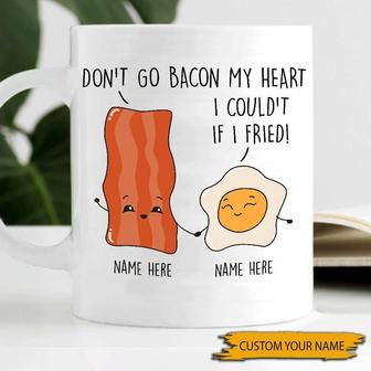 Don't Go Bacon My Heart Custom Mug - Valentine's Day Gift - Thegiftio UK