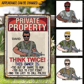 Veteran Metal Sign Personalized Metal Sign - Veteran Gift - Thegiftio UK