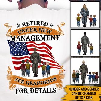 Retired Under New Commander-in-Chief Custom T-Shirt - Thegiftio UK