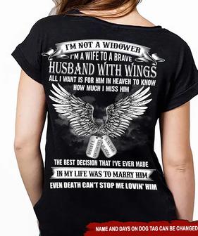 Veteran Custom Shirt - Gift for Widow Wife Veteran - Thegiftio UK