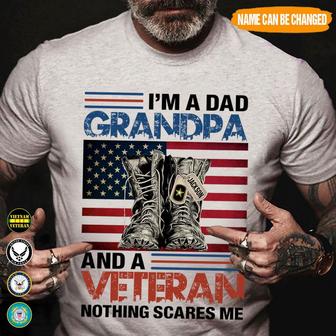 Veteran Custom T Shirt - Perfect Gift for Dad or Grandpa - Thegiftio UK