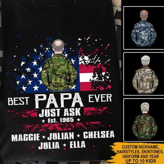 Veteran Custom T Shirt for Proud Veteran Dad - Gift - Thegiftio UK