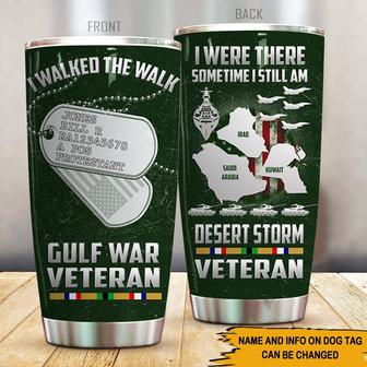 Veteran Custom Tumbler - Gift for Desert Storm Veterans - Thegiftio UK