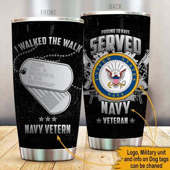 Veteran Custom Tumbler - Gift for Veterans - Thegiftio UK