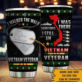 I Walked The Walk Personalized Tumbler - Gift for Veterans - Thegiftio UK