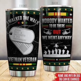 Vietnam Veteran Custom Tumbler - Gift for Veterans - Thegiftio UK