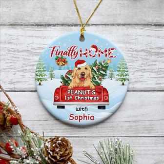 Finally Home Personalized Ornament - Gift for Dog Lovers - Thegiftio UK