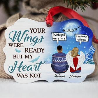 Your Wings We're Ready Personalized Ornament - Memorial Gift - Thegiftio UK