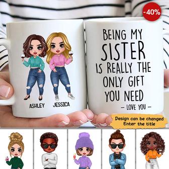 Being My Sister Bestie Brother Custom Mug - Gift for Family - Thegiftio UK