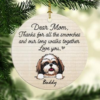 Thanks For The Smooches Personalized Ornament - Thegiftio UK
