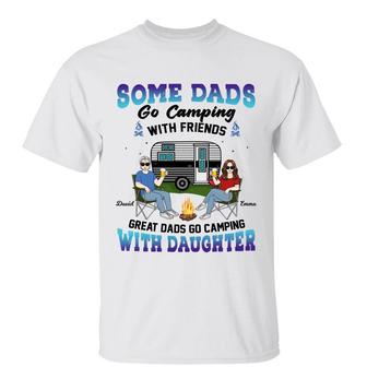 Great Dads Go Camping Custom T-Shirt - Gift for Dads - Thegiftio UK