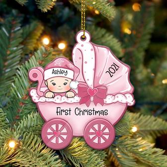 Baby's First Christmas Carriage Custom Ornament - Baby Gift - Thegiftio UK