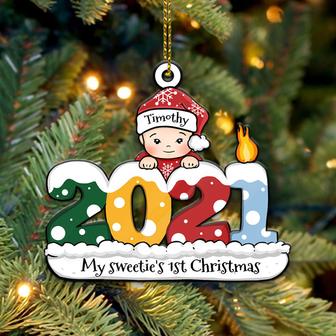 Baby's First Christmas Custom Ornament - Christmas Gift - Thegiftio UK
