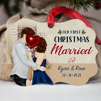 Our First Christmas Married Custom Ornament - Holiday Gift - Thegiftio UK