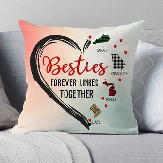 Forever Linked Together Personalized Pillow - Moving Gift - Thegiftio UK