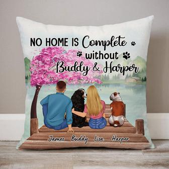 No Home Complete Without Dogs Personalized Pillow - Thegiftio UK