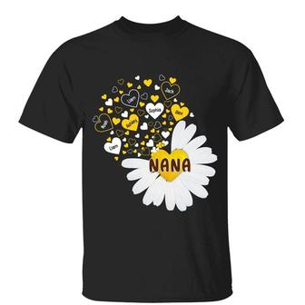 White Daisy Flying Grandma Custom T-Shirt - Gift for Grandma - Thegiftio UK