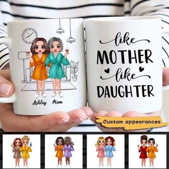 Like Mother Daughter Bathrobe Custom Mug - Gift for Mom - Thegiftio UK