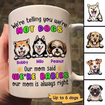 Dogs Are Babies Personalized Mug - Gift for Dog Lovers - Thegiftio UK