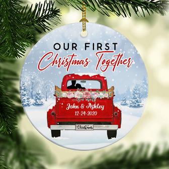 Our First Christmas Together Personalized Ornament - Gift - Thegiftio UK