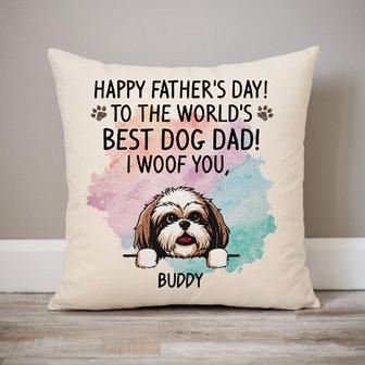 I Woof You Personalized Pillow - Gift for Dog Lovers - Thegiftio UK