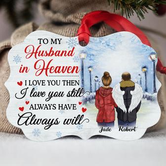 Husband In Heaven Always Will Custom Ornament - Holiday Gift - Thegiftio UK