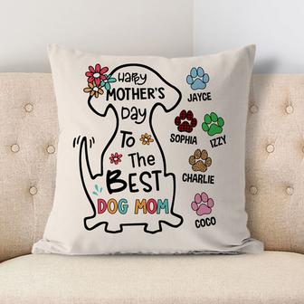 Happy Mother's Day Best Dog Mom Personalized Pillow - Thegiftio UK