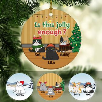 Is This Jolly Enough Personalized Ornament - Cat Lovers Gift - Thegiftio UK