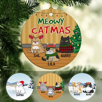 Meowy Catmas Personalized Ornament - Gift for Cat Lovers - Thegiftio UK