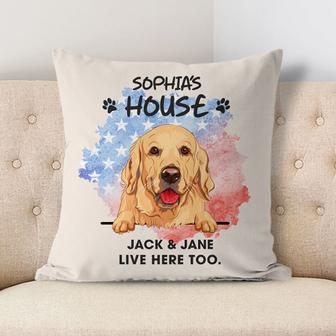 Welcome To The Dog House Custom Pillow - Gift for Dog Lovers - Thegiftio UK
