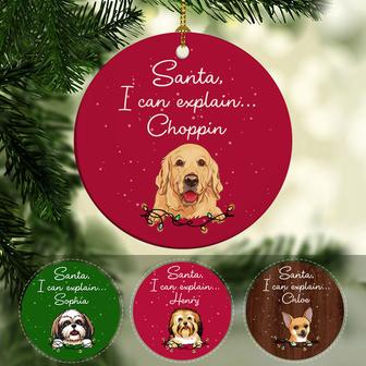 Santa I Can Explain Personalized Ornament - Dog Lovers Gift - Thegiftio UK