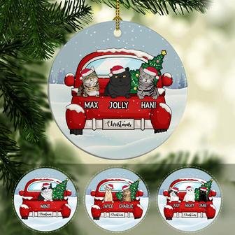 Christmas And Cats Personalized Ornament - Cat Lovers Gift - Thegiftio UK