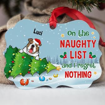 On The Naughty List Personalized Ornament - Dog Lovers Gift - Thegiftio UK