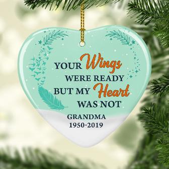 Your Wings We're Ready Personalized Ornament - Memorial Gift - Thegiftio UK