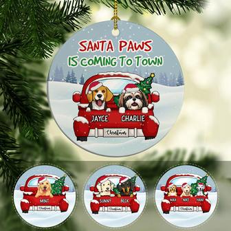 Santa Paws Personalized Ornament - Gift for Dog Lovers - Thegiftio UK