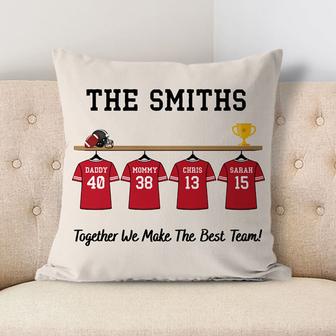 Dad's Dream Team Personalized Pillow - Gift for Dad - Thegiftio UK