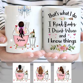 Wine Books Personalized Mug - Gift for Book Lovers - Thegiftio UK