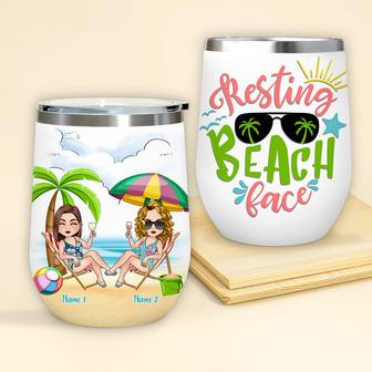 Bestie Wine Tumbler Custom Wine Tumbler - Thegiftio UK
