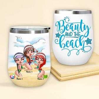 Bestie Wine Tumbler Custom - Gift for Best Friends - Thegiftio UK