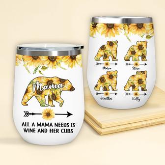 All A Mama Needs Is Custom Wine Tumbler - Gift for Mom - Thegiftio UK