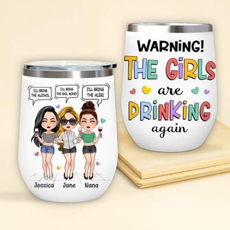 Bestie Wine Tumbler Custom - Gift for Best Friends - Thegiftio UK