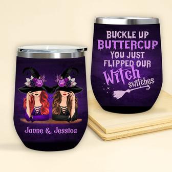 Buckle Up Buttercup Personalized Tumbler - Gift for Witches - Thegiftio UK